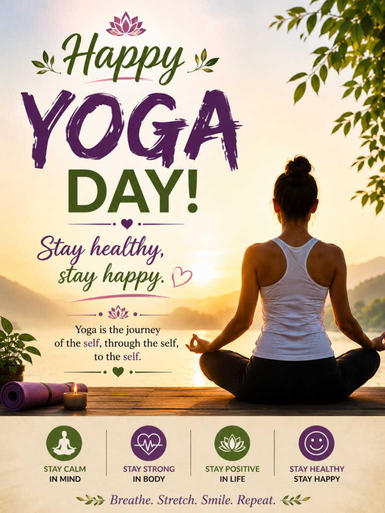 Short Yoga Day Status