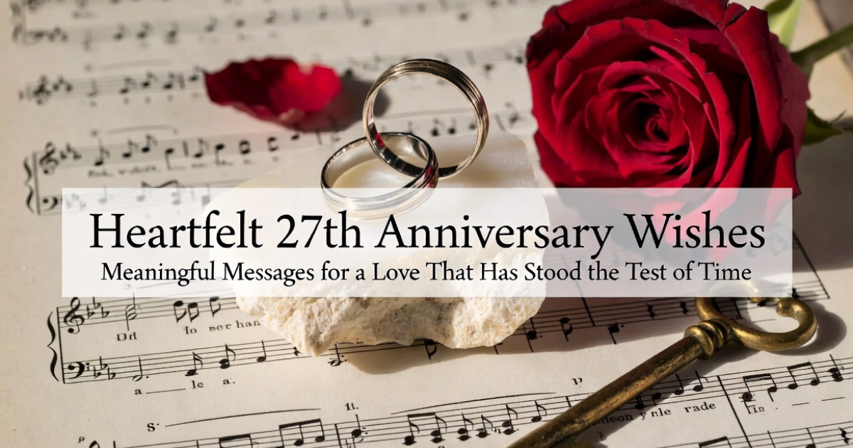 Heartfelt 27th Anniversary wishes