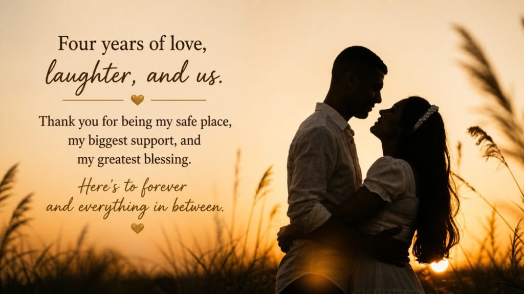 4th anniversary wishes