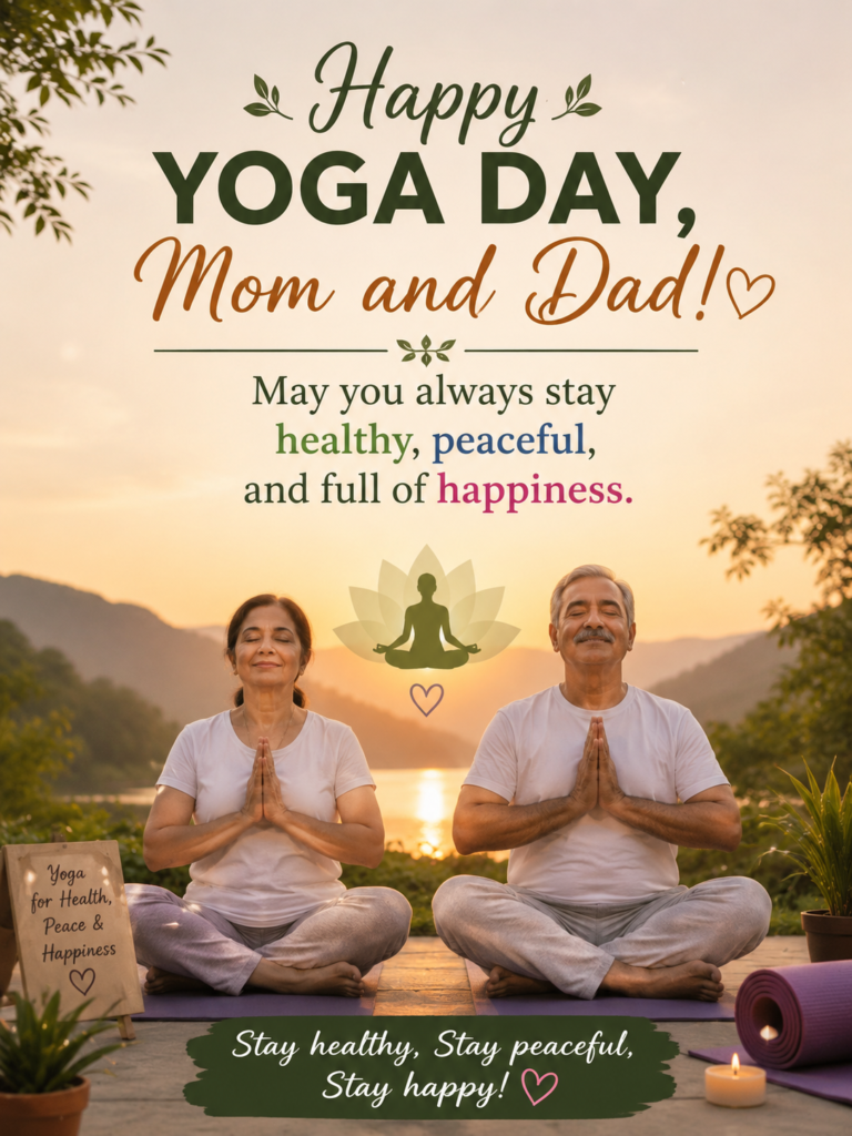 Yoga Day Wishes for Parents
