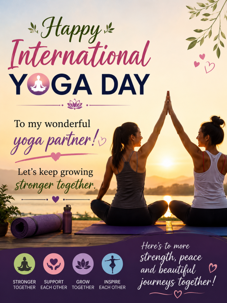 Yoga Day Wishes for Yoga Partners