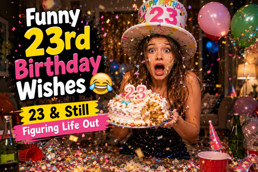 Funny 23rd Birthday Wishes 