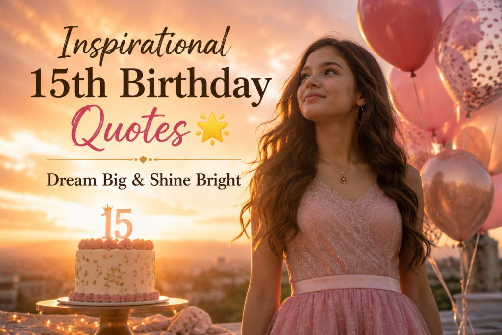 Inspirational Birthday Quotes for Age 15