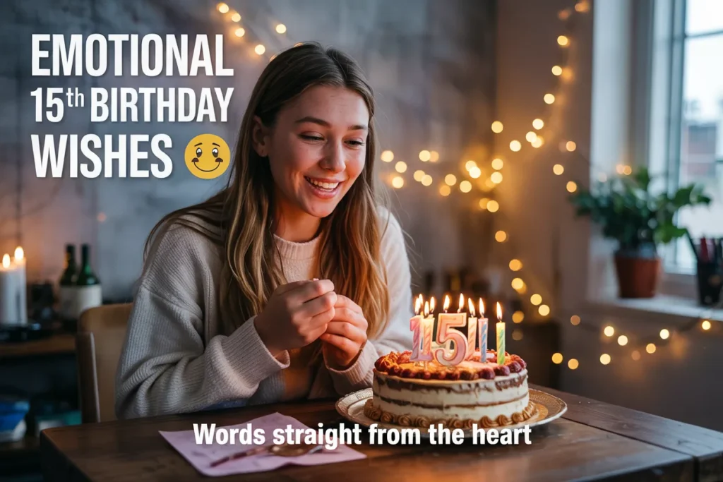 emotional 15th birthday wishes
