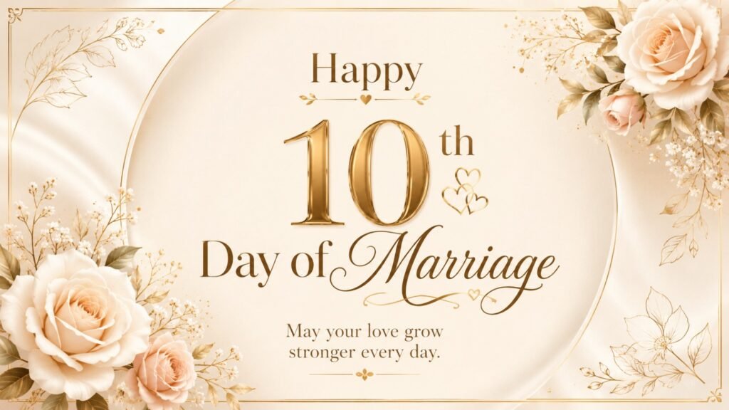  10th day marriage wishes for couples