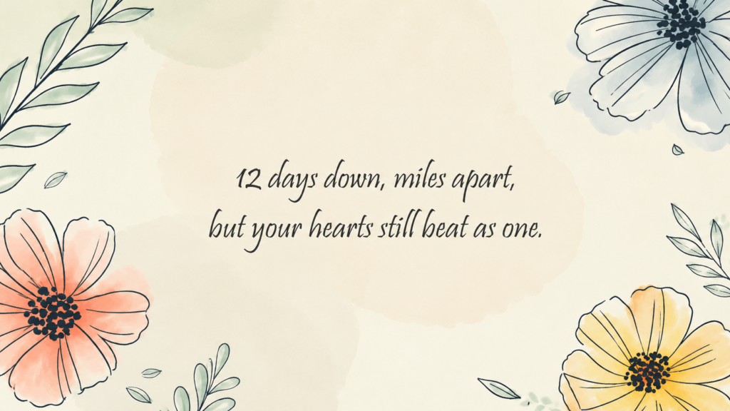 12th Day of Marriage Wishes