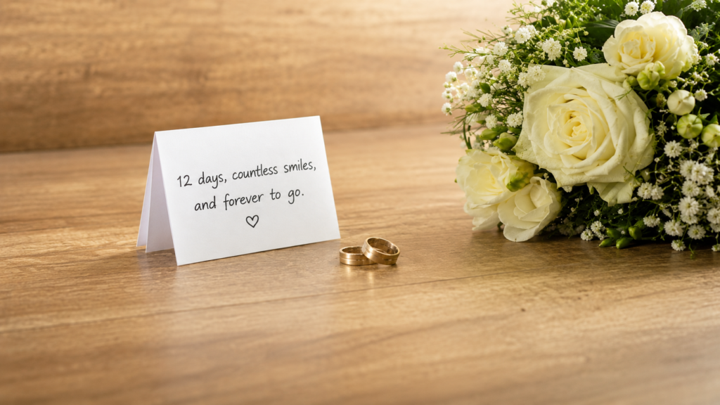 12th Day of Marriage wish