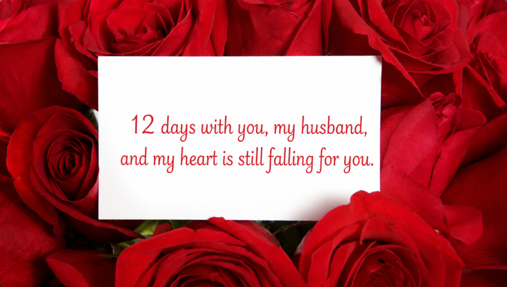 12th day of marriage wish for wife