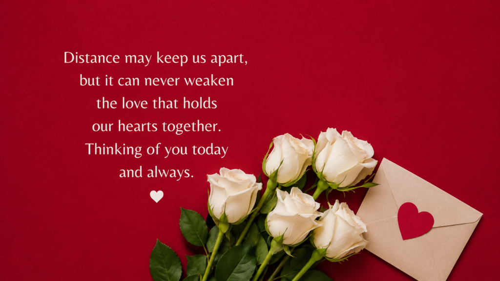 13th Day of Marriage Wishes for Long-Distance Couple