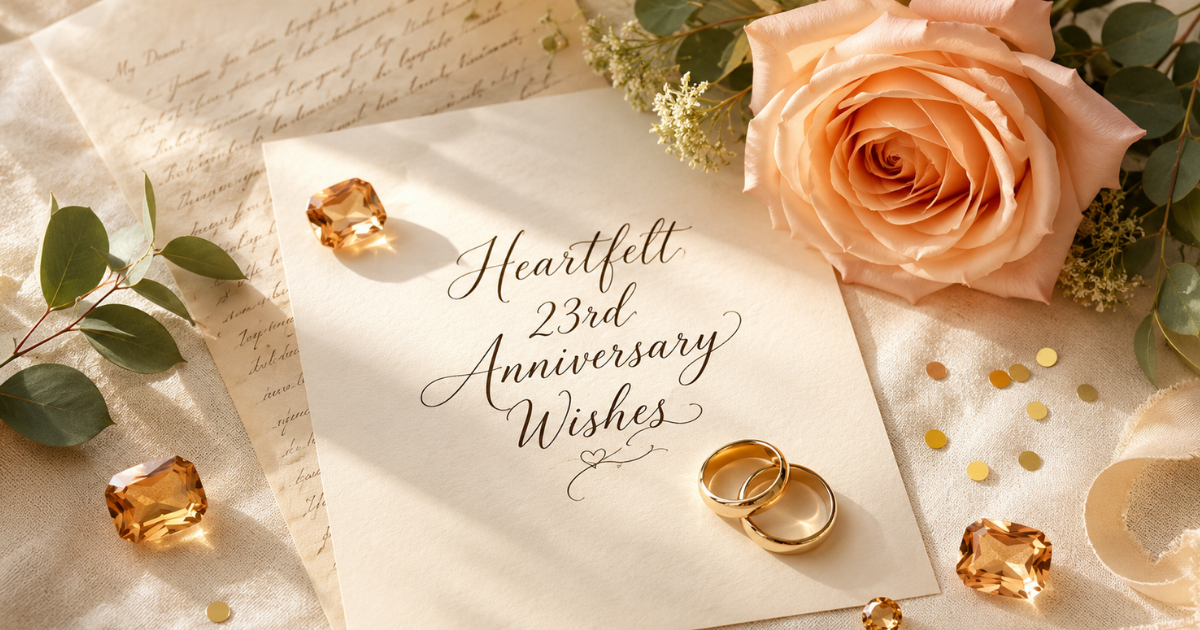 Heartfelt 23rd Anniversary Wishes: Romantic, Emotional & Inspirational Messages