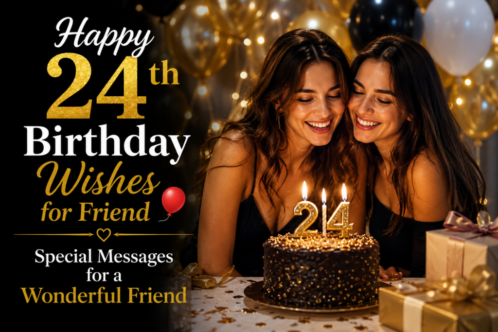 Happy 24th Birthday Wishes for Friend