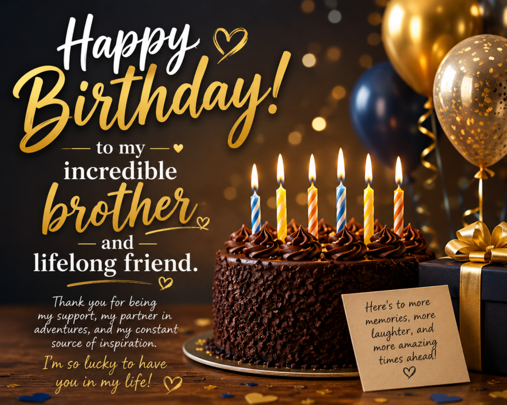 Happy Birthday Wishes for Brother
