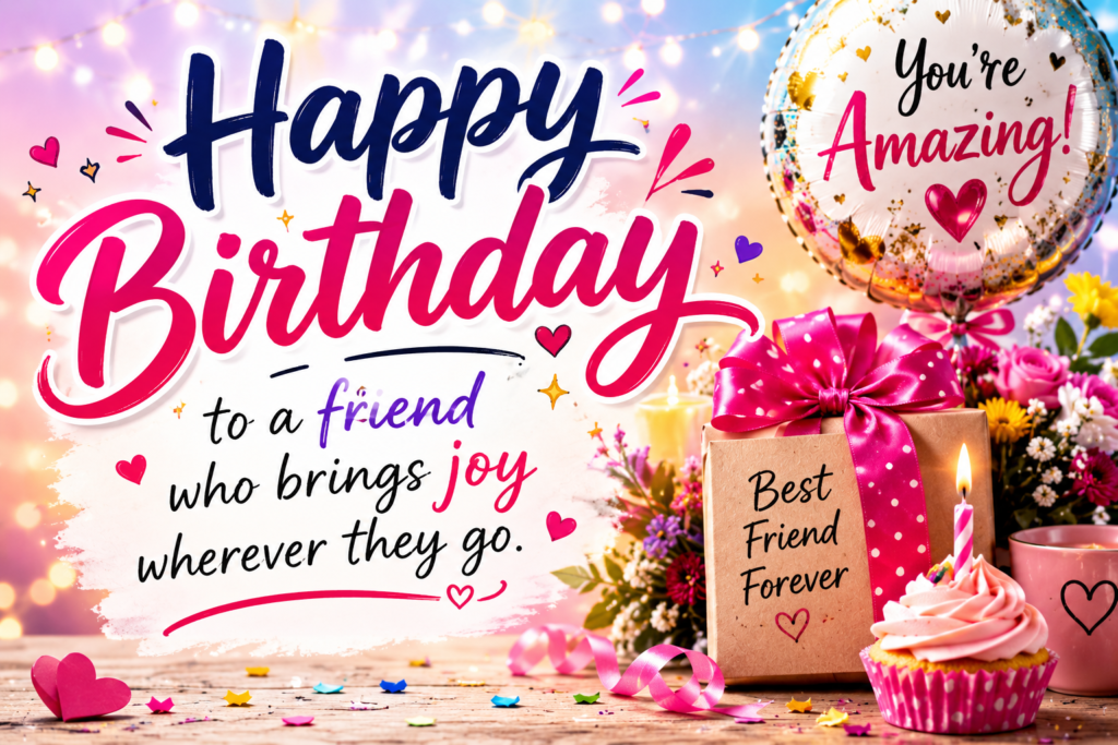 Happy Birthday Wishes for Friends
