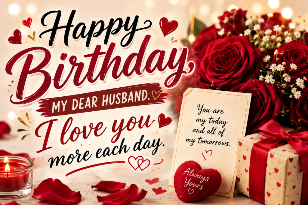 Happy Birthday Wishes for Husband
