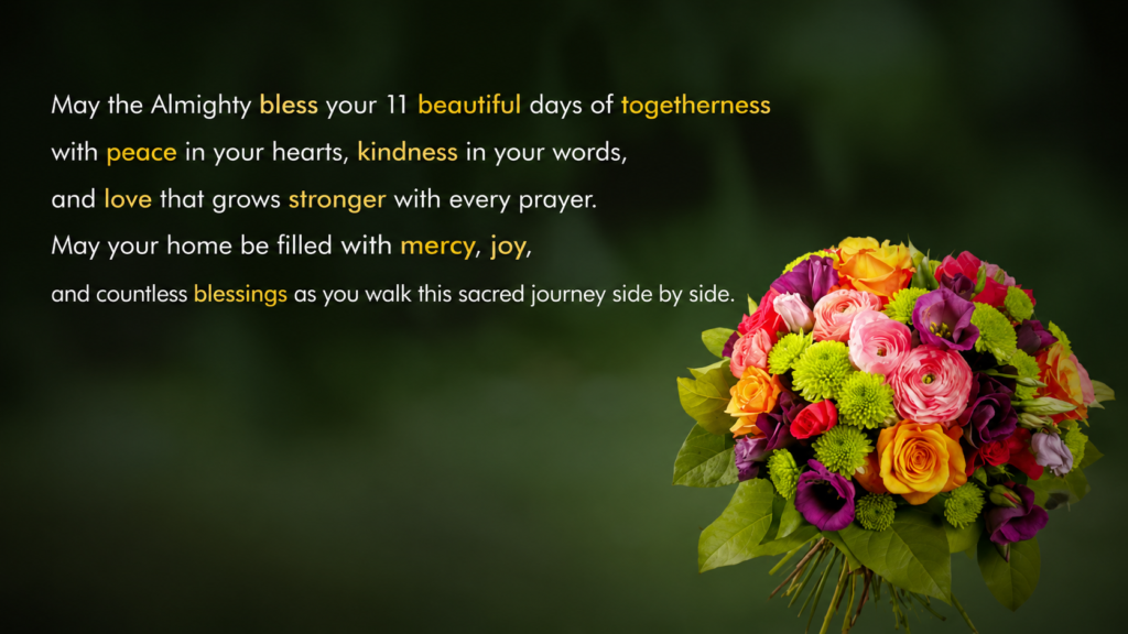 Blessing based 11th Day Marriage Wish