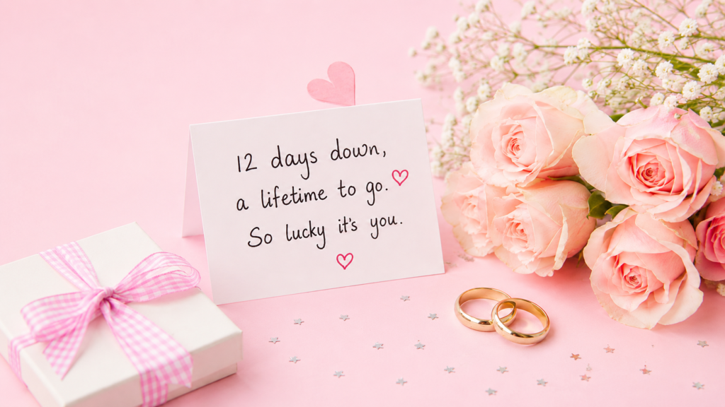 Cute 12th Day of Marriage Wishes