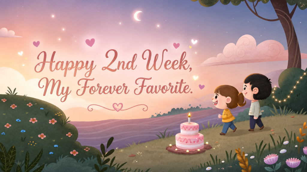 2nd Week Anniversary Wish