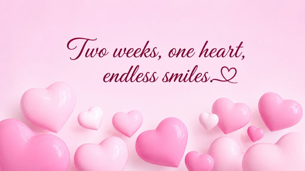 Sweet 2 Week Anniversary Wish