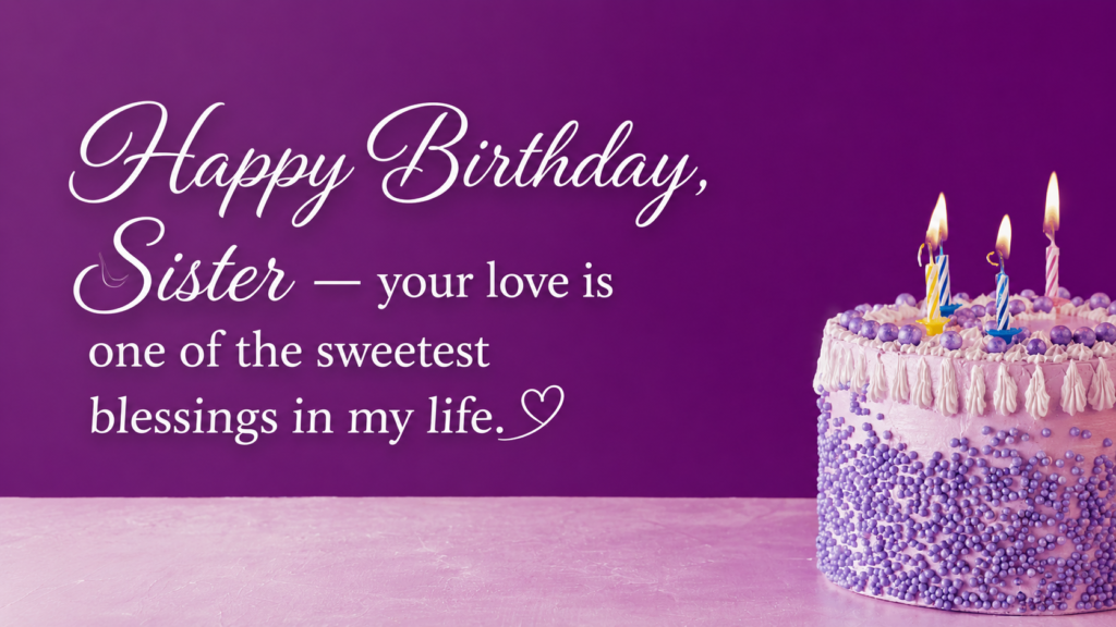 birthday wish for sister