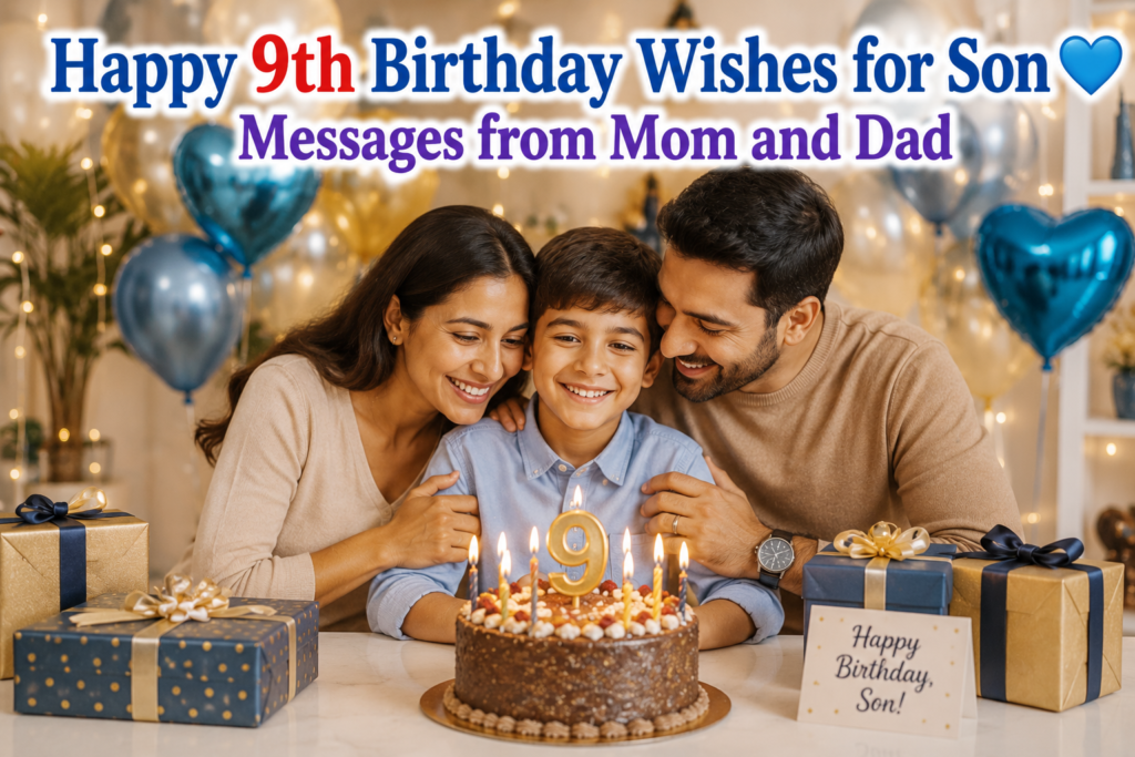 Happy 9th Birthday Wishes for Son