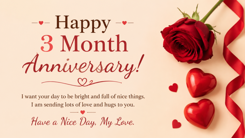  happy 3 month anniversary wishes for girlfriend