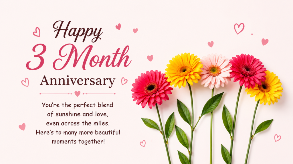  happy 3 month anniversary wishes for husband