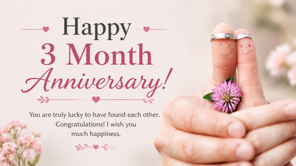 happy 3 months anniversary