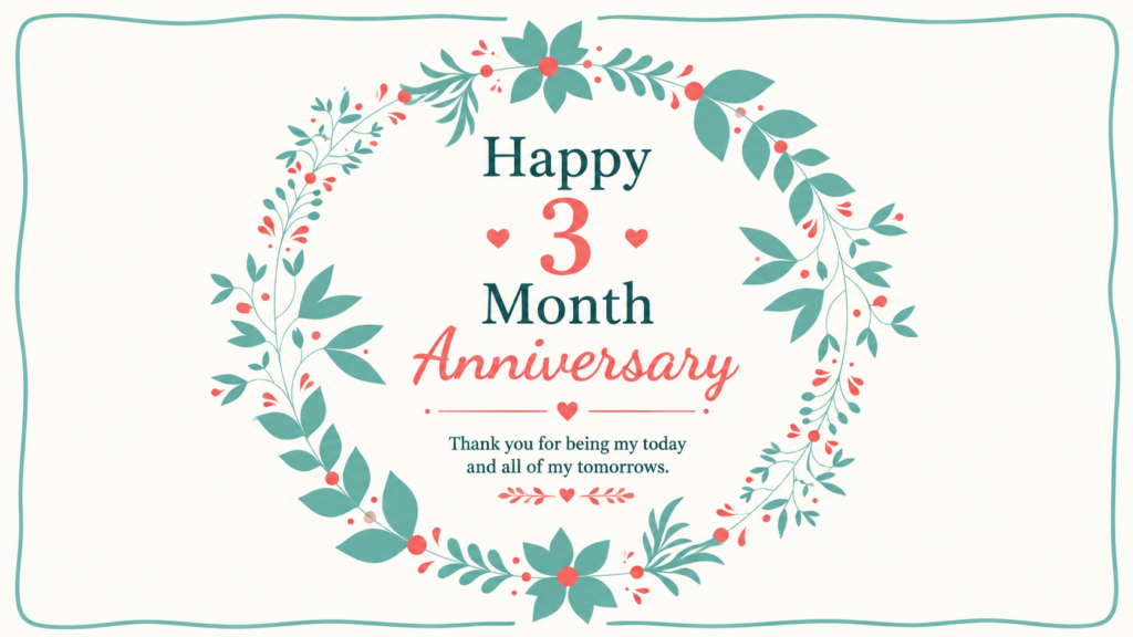 happy 3 months of togetherness