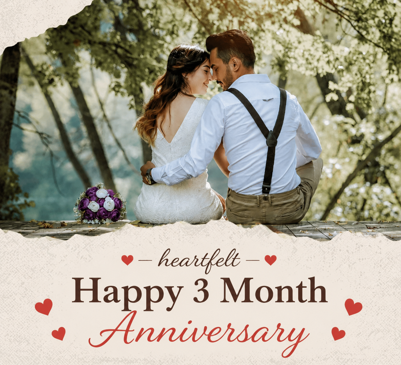 heartfelt happy 3 month anniversary wishes