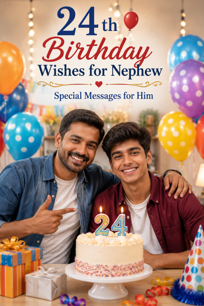 24th Birthday Wishes for Nephew