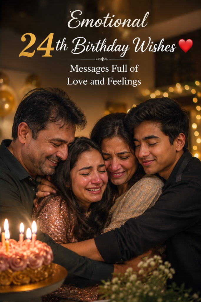 Emotional 24th Birthday Wishes