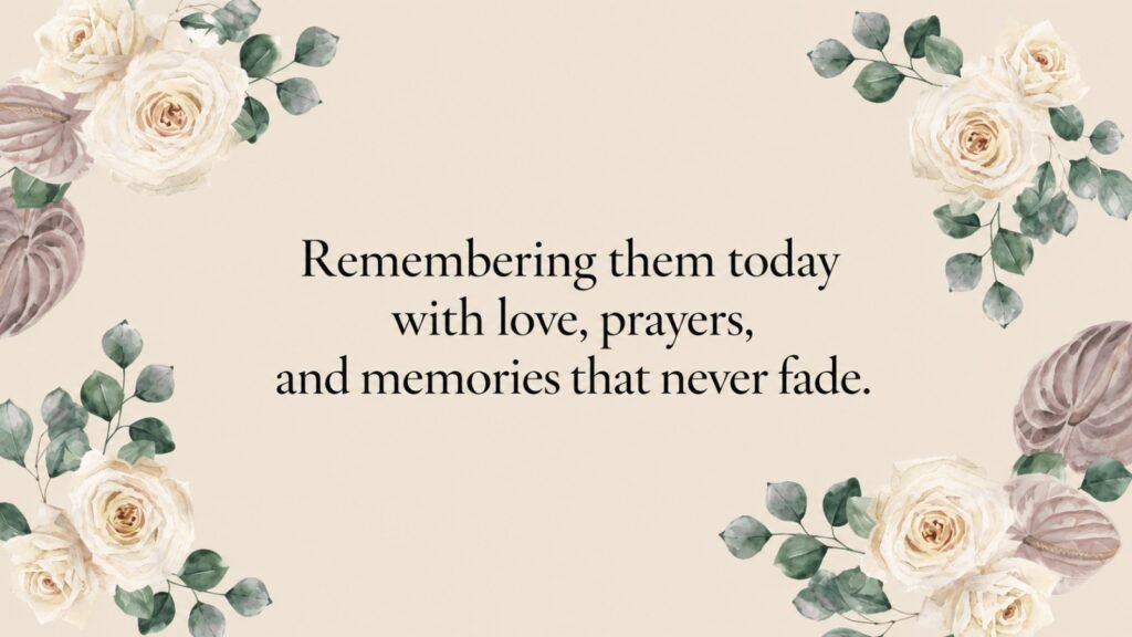 Death Anniversary Messages