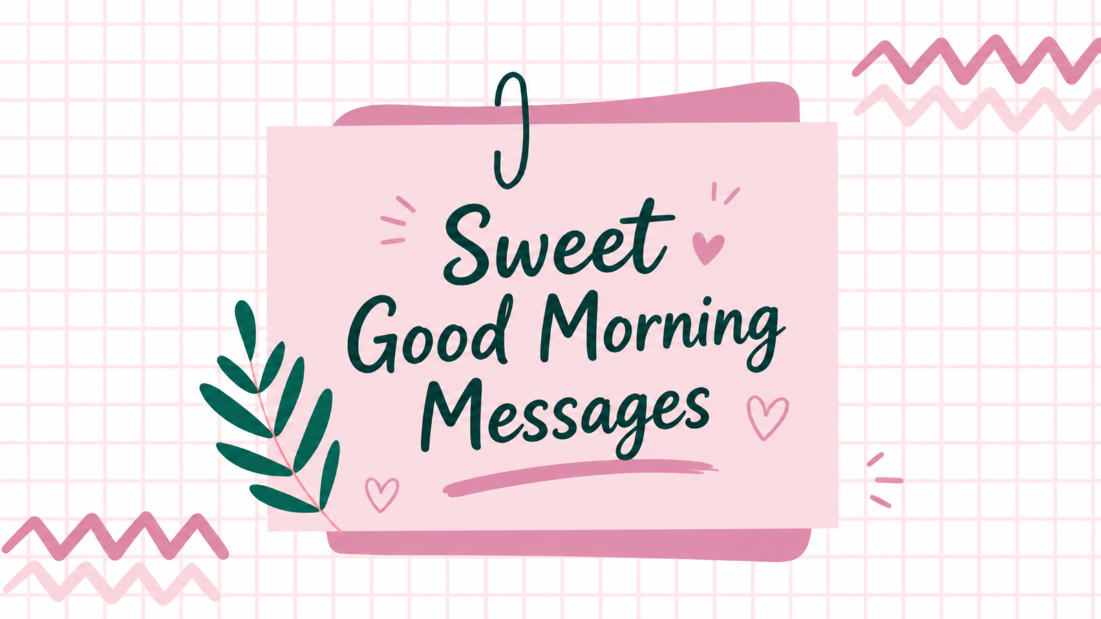 Sweet good morning messages