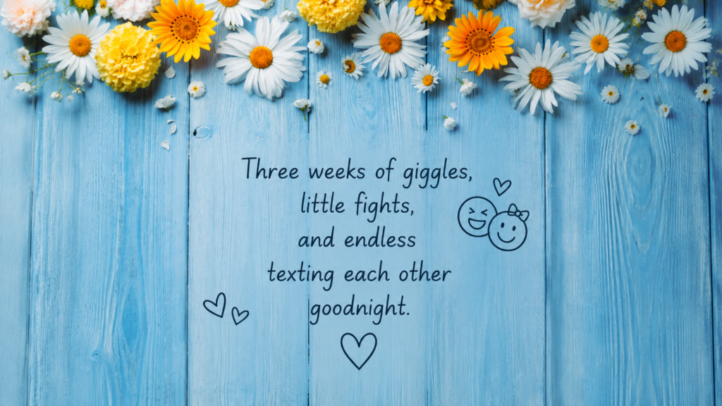 funny 3rd Week Anniversary Wishes